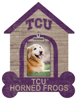 TCU Horned Frogs Dog Bone House Clip Frame