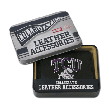 TCU Horned Frogs  Embroidered Tri-fold Wallet