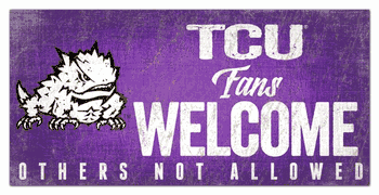 TCU Horned Frogs Fans Welcome Sign