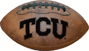 TCU Horned Frogs Football - Vintage Throwback - 9 Inches