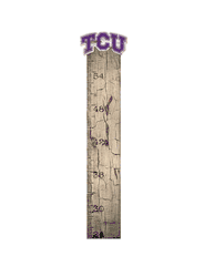 TCU Horned Frogs Growth Chart Sign 6x36