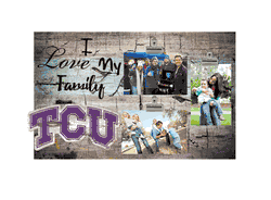 TCU Horned Frogs I Love my Family Clip Frame