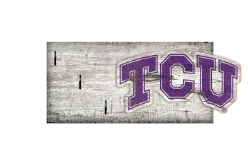 TCU Horned Frogs Key Holder 6x12