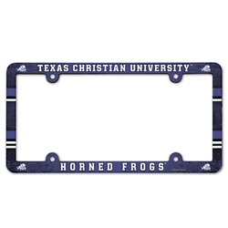 TCU Horned Frogs License Plate Frame - Full Color