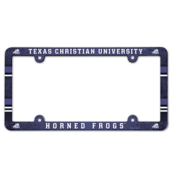 TCU Horned Frogs License Plate Frame - Full Color