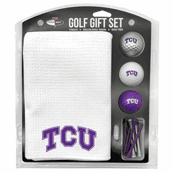 TCU Horned Frogs Microfiber Towel Gift Set - 16 x 40 (White)