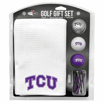 TCU Horned Frogs Microfiber Towel Gift Set - 16 x 40 (White)