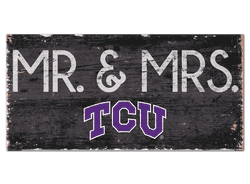 TCU Horned Frogs Mr & Mrs Sign
