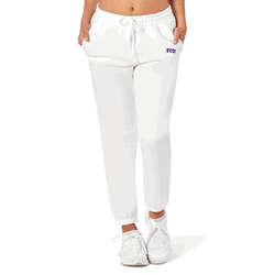 TCU Horned Frogs NCAA Kadi Side Pocket Joggers White XL