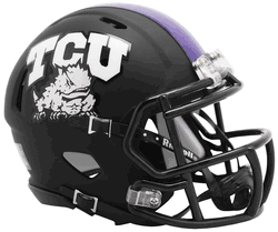 TCU Horned Frogs NCAA Mini Speed Football Helmet Matte Black