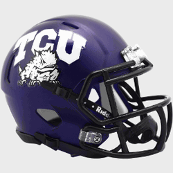 TCU Horned Frogs NCAA Mini Speed Football Helmet Satin Purple