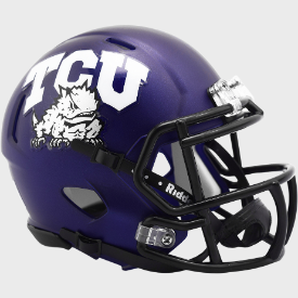 TCU Horned Frogs NCAA Mini Speed Football Helmet Satin Purple