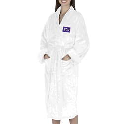 TCU Horned Frogs NCAA White Out Silk Touch Robe Small/Medium