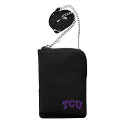 TCU Horned Frogs Pebble Smart Purse Black