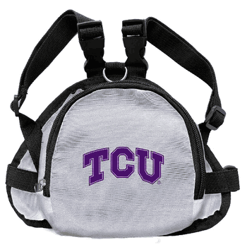 TCU Horned Frogs Pet Mini Backpack WHTE S