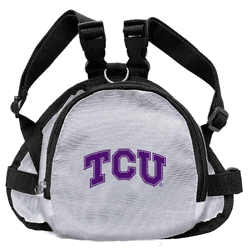 TCU Horned Frogs Pet Mini Backpack WHTE S