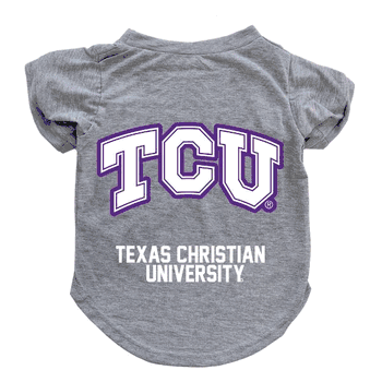TCU Horned Frogs Pet T-Shirt Extra Small