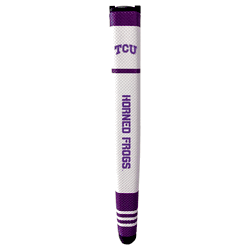 TCU Horned Frogs Putter Grip (White with colored stripes)