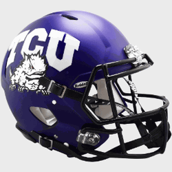 TCU Horned Frogs Speed Full Size Authentic Football Helmet Satin Purple