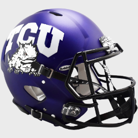 TCU Horned Frogs Speed Full Size Authentic Football Helmet Satin Purple