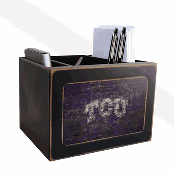 TCU Horned Frogs Team Color Desktop Organizer