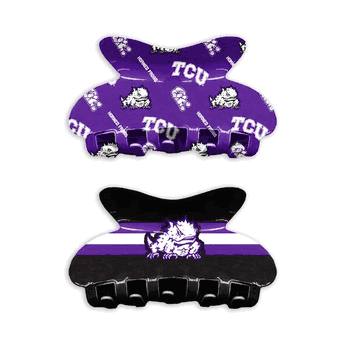 TCU Horned Frogs Team Hair Claw Set