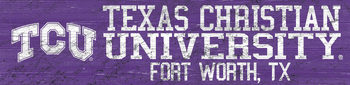 TCU Horned Frogs Team Name Sign