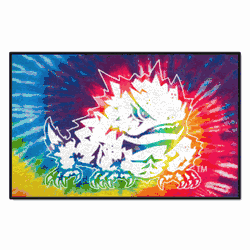 TCU Horned Frogs Tie Dye Starter Mat Accent Rug - 19in. x 30in.
