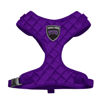 TCU Horned Frogs Velvet Pet Harness - XS