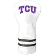 TCU Horned Frogs Vintage Driver Headcover (White)
