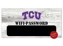 TCU Horned Frogs Wifi Password 6x12 Sign