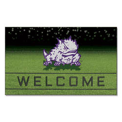 TCUHorned Frogs Rubber Door Mat - 18in. x 30in.