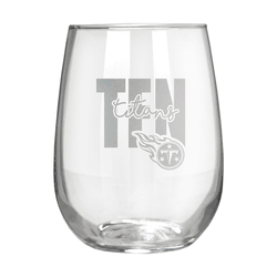 Tennesse Titans 17oz Stemmless Wine Glass