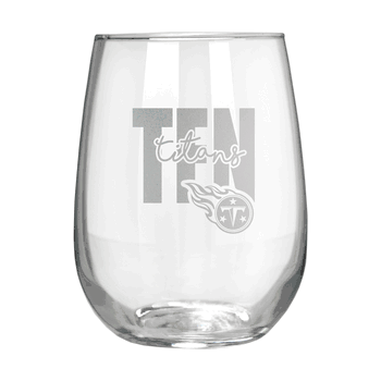 Tennesse Titans 17oz Stemmless Wine Glass