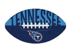 Tennessee Titans 12" Football Cutout Sign with City Name