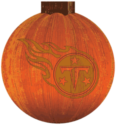 Tennessee Titans 12 in. Halloween Pumpkin Sign