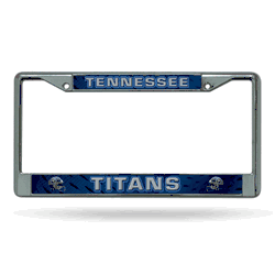 Tennessee Titans  12" x 6" Chrome Frame With Decal Inserts