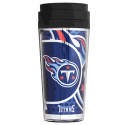 Tennessee Titans 16oz Acrylic Travel Tumbler with Metallic Graphics