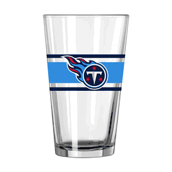 Tennessee Titans 16oz Stripe Pint Glass