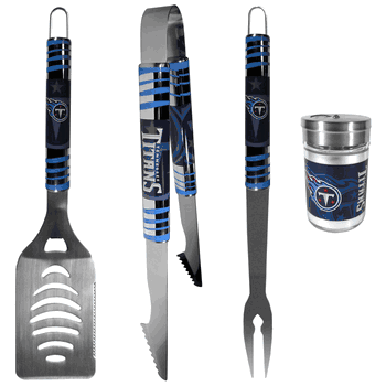 Tennessee Titans 3 pc Tailgater BBQ Set and Season Shaker