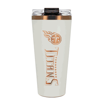 Tennessee Titans 32oz Crme and Copper Big Slim Tumbler with Straw