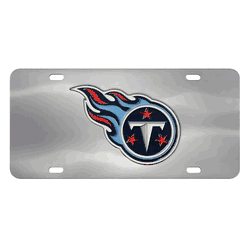 Tennessee Titans 3D Stainless Steel License Plate