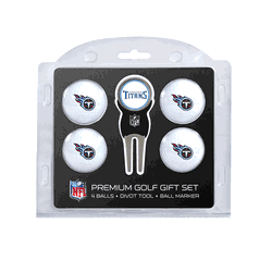 Tennessee Titans 4 Ball Gift Set + Divot Tool & Marker