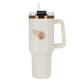 Tennessee Titans 40oz Crme and Copper Colossus Travel Mug with Straw