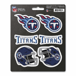 Tennessee Titans 6 Count Mini Decal Sticker Pack