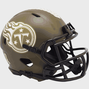 Tennessee Titans  Authentic Speed Full Size Football Helmet SALUTE TO SERVICE