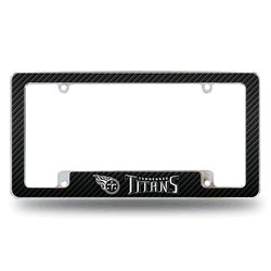 Tennessee Titans Black 12" x 6" Chrome All Over Automotive License Plate Frame