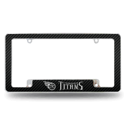 Tennessee Titans Black 12" x 6" Chrome All Over Automotive License Plate Frame for Car/Truck/SUV