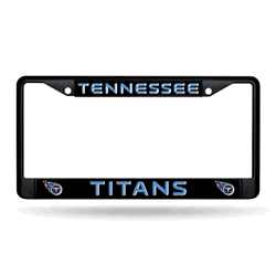 Tennessee Titans  Black Chrome Frame with Plastic Inserts 12" x 6" Car/Truck Auto Accessory