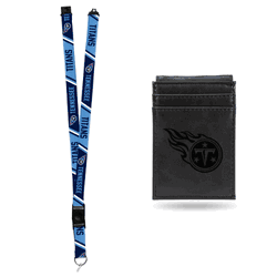 Tennessee Titans Black Front Pocket Wallet Set
